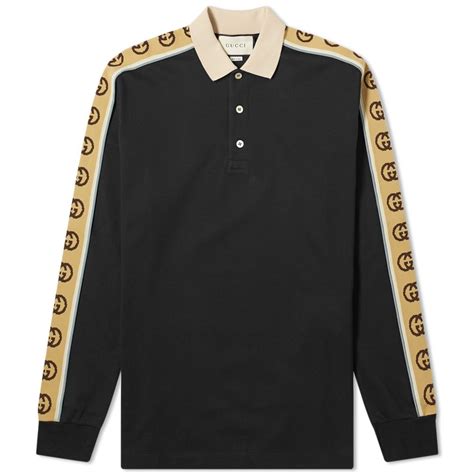 lion gucci long sleeve|Gucci long sleeve polo shirt.